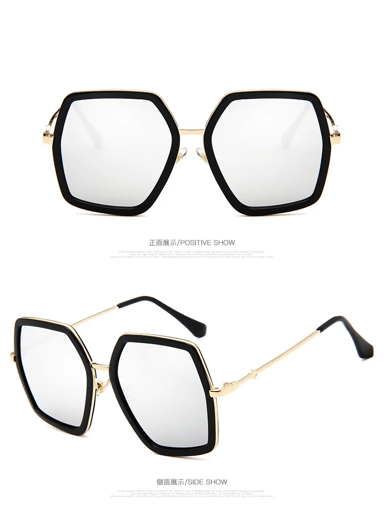Роскошные женские солнцезащитные очки больших размеров, фирменный дизайн, высокое качество, модные брендовые женские солнцезащитные очки, Золотая оправа, солнцезащитные очки