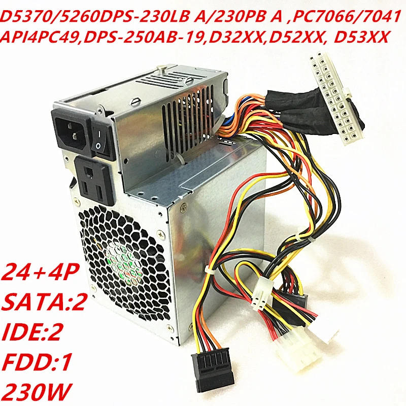 Блок питания для Fujitsu G31 D5370/5260 D32XX D5200XX D5300XX Питание DPS-230LB A/230PB в PC7066/7041 API4PC49 DPS-250AB-19