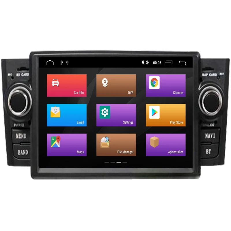 Top DSP IPS Android 9.0 Ram 4G/2G CAR GPS For Fiat Grande Punto Linea 2007-2012 dvd player radio navigation multimedia recorder 4