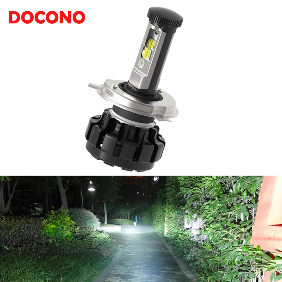 Universal Motorcycle H4 headlight bulb super bright LED bulb For