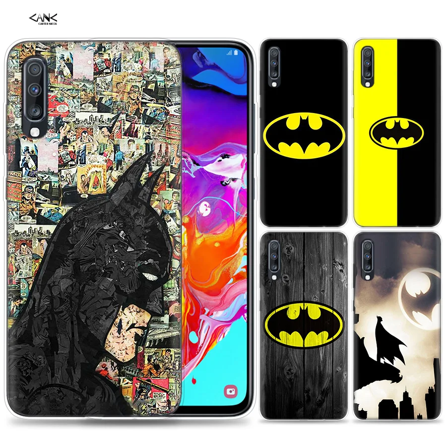 

Bags Case for Samsung Galaxy Mobile Phone A50 A70 A30 A20 J4 J6 J8 A6 A8 M30 A7 Plus 2018 Note 8 9 Batman Superhero