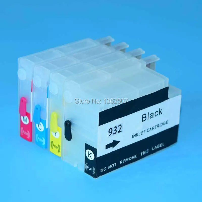 Картридж для принтеров hp 932 933 HP officejet pro 6100 6600 6700 7110 7610 7510 7612 7512 932xl 933xl|ink cartridge|refillable