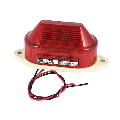 

Industrial DC 12V LED Flash Strobe Light Emergency Warning Lamp Red LTE-5051 XWJ