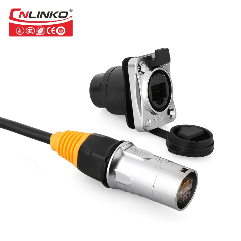 IP67 Weatherproof Jack Industrial RJ45 Electric Plug