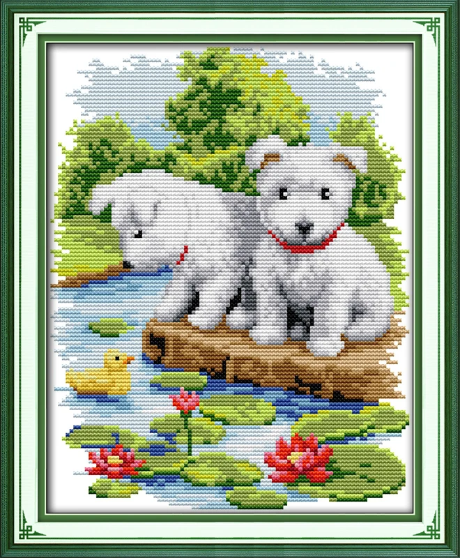 Top Dog Little Dog Cross Stitch Kit