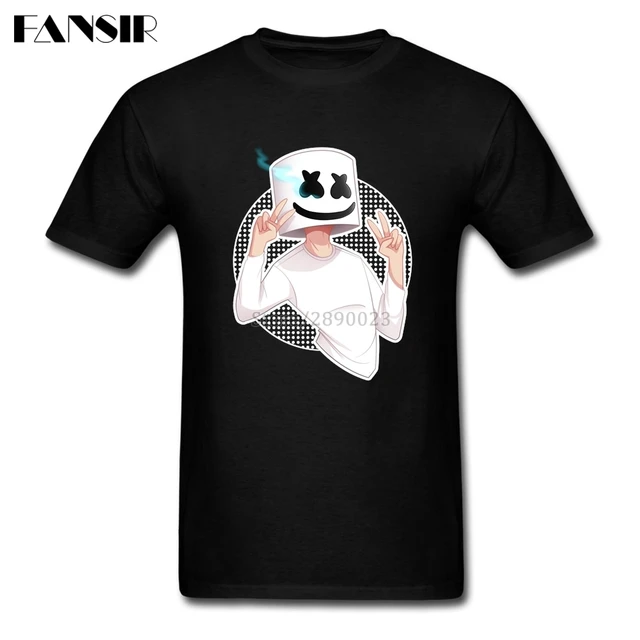 t shirt criativo dos homens dj marshmello roupas dos homens t