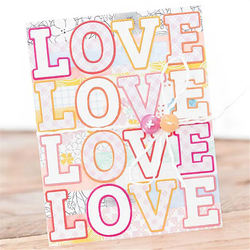 

YaMinSanNiO ABC Alphabet Dies Words Metal Cutting Dies for Card Making Dies Scrapbooking Embossing Stencil Craft New 2019 Dies