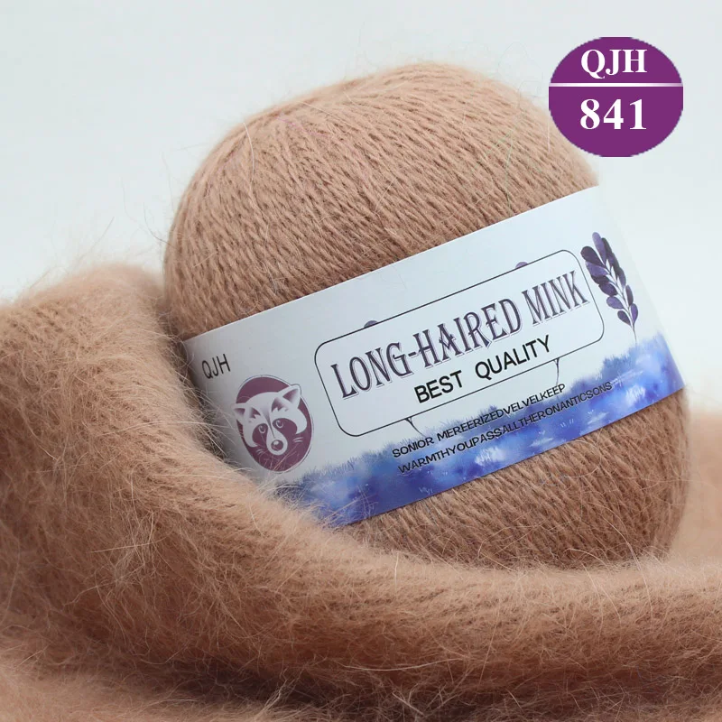 1kg(20ps) High Quality Soft Mink Velvet Wool Yarn for Hand Knitting
