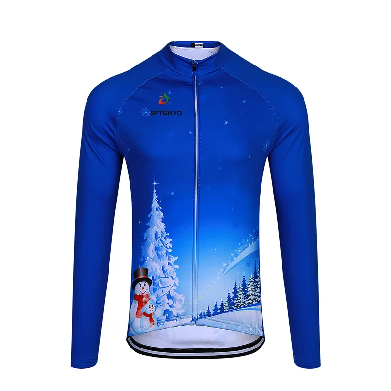 SPTGRVO 2018 New long sleeve Christmas older cycling jerseys winter