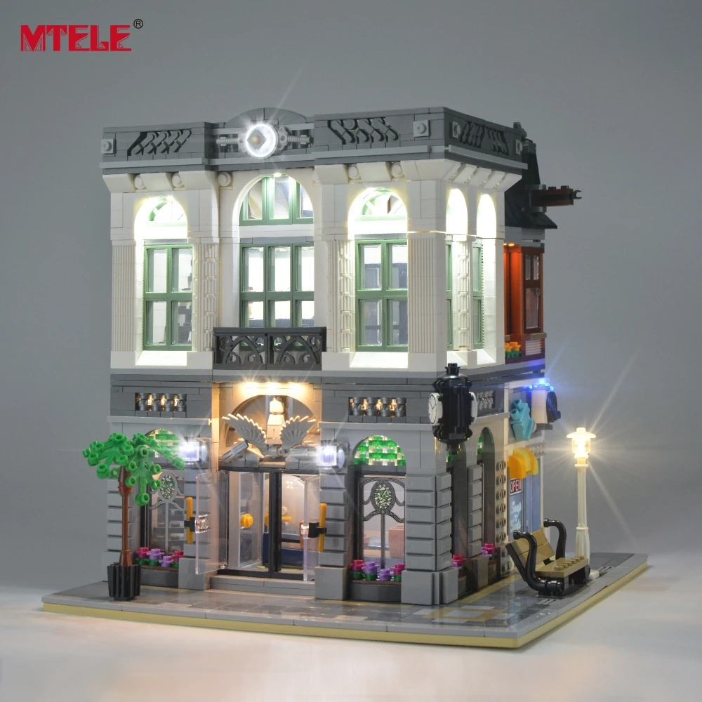 MTELE светодиодный светильник Up Kit для Creator Brick Green Bank светильник ing набор совместим с 10251(не включает модель