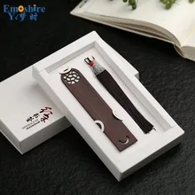 Деревянные закладки пользовательские китайский деревянные закладки Черный сандал роспись ретро творческие подарки деревянные закладки M077