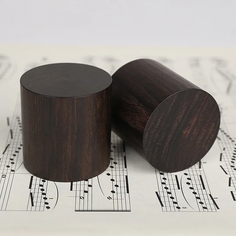 

8pcs/lot 43mm Ebony Wooden Speaker Stands Subwoofer CD Audio Amplifier Turntable Isolation Spike Shockproof Stand Feet Base Pads