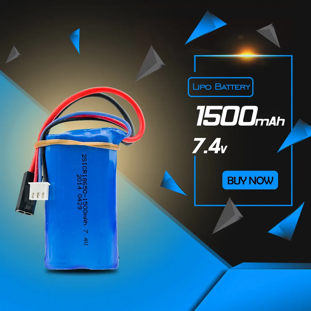 

7.4V 1500mah 2s Battery  Li-ion batteries ForMJX T40 T40C F39 F49 T39 Syma 822 RC Quadcopter drone part  wholesale