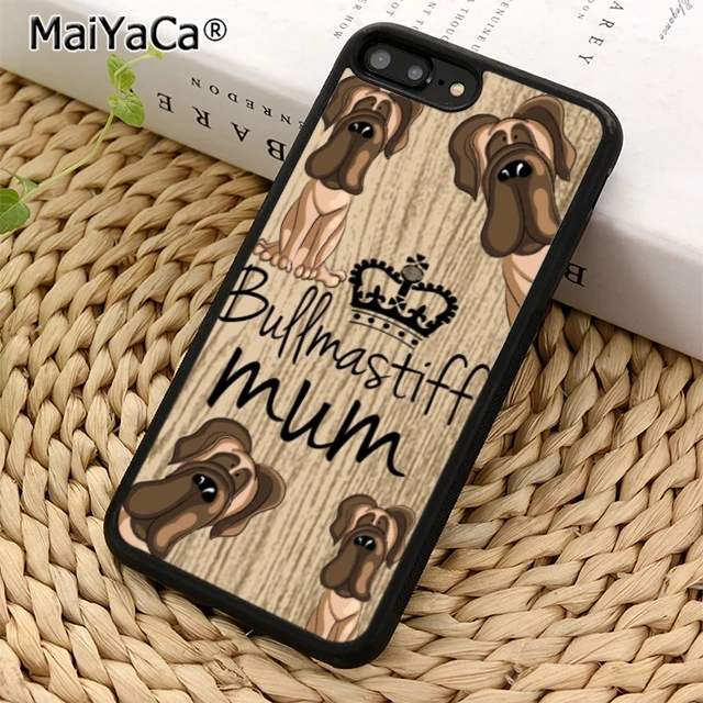 

MaiYaCa Bullmastiff cute mum dog Phone Case Cover for iPhones SE 6 6s 7 8 X XR XS max samsung galaxy S5 S6 S7 edge S8 S9 Plus