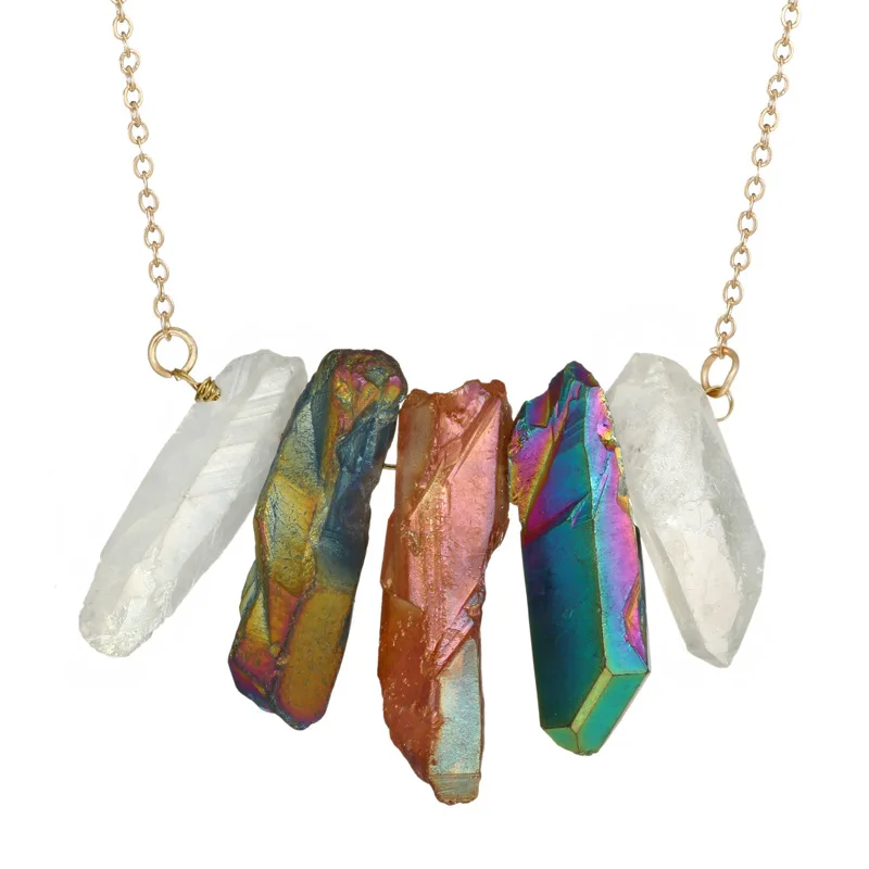 Irregular Crystal Necklace Image 1