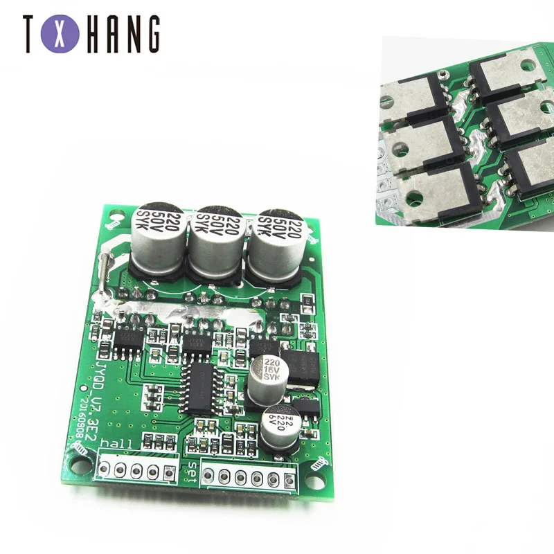 

Brushless Motor PWM Control Controller Balanced BLDC Driver Board DC 12V-36 500W