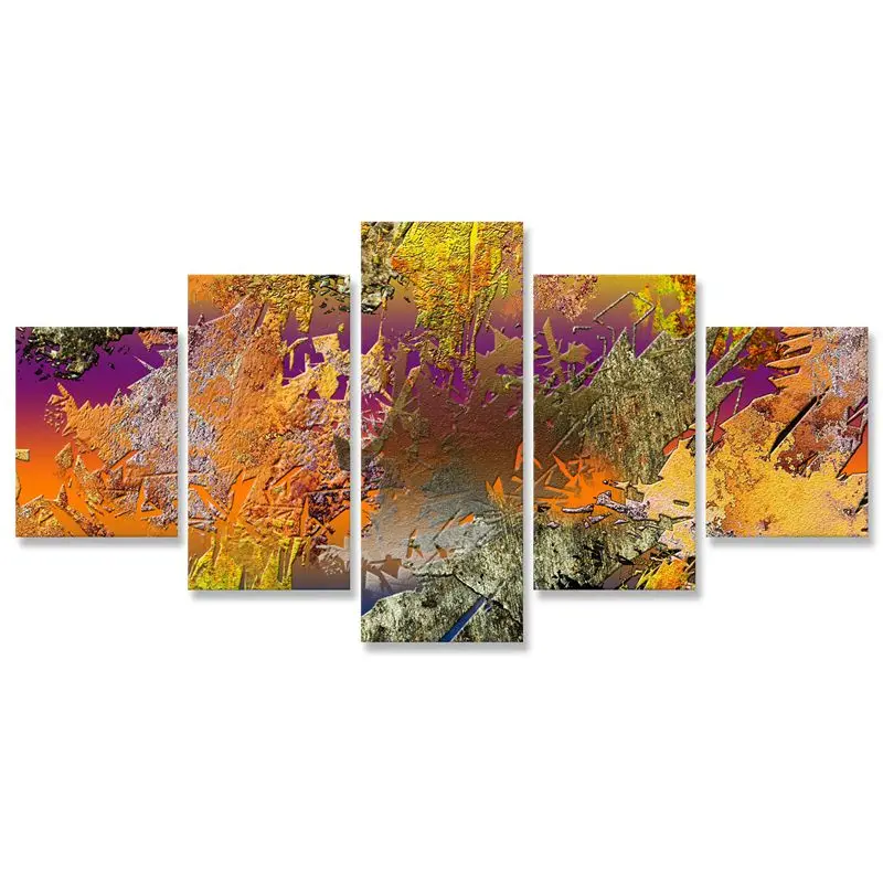 

Abstract Grunge Canvas Painting 5 Pieces Wall Art Canvas Modular Picture Decoration Decor Paintings