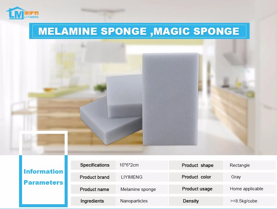 LIYIMENG 10 6 2cm 50pcs Magic Sponge Eraser Multifunctional Kitchen Dish Cleaning Sponge Office Bathroom Clean Accessories B5