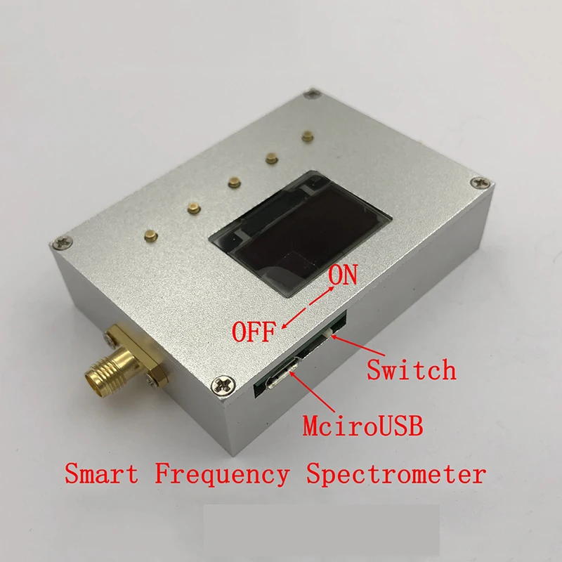 Частотный анализатор с радиочастотным источником портативный простой анализатор спектра 10-6000 МГц измеритель мощности умный Частотный спектрометр