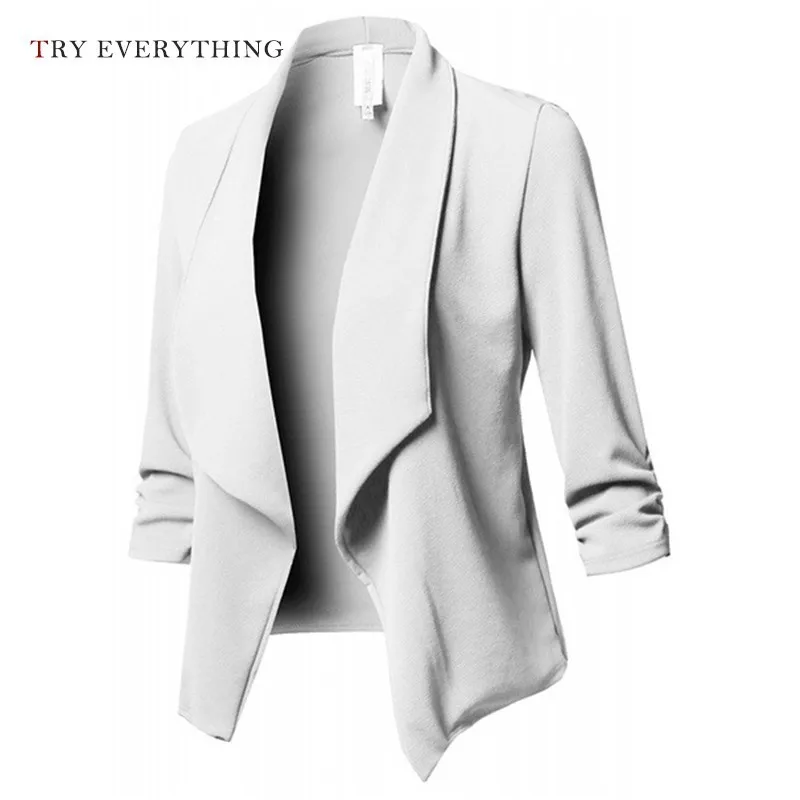 

White Blazer Women Long Ladies Jackets And Blazers Pink Blazer Women Long Sleeve Woman Blazer 2019 Plus Size Blazer For Women