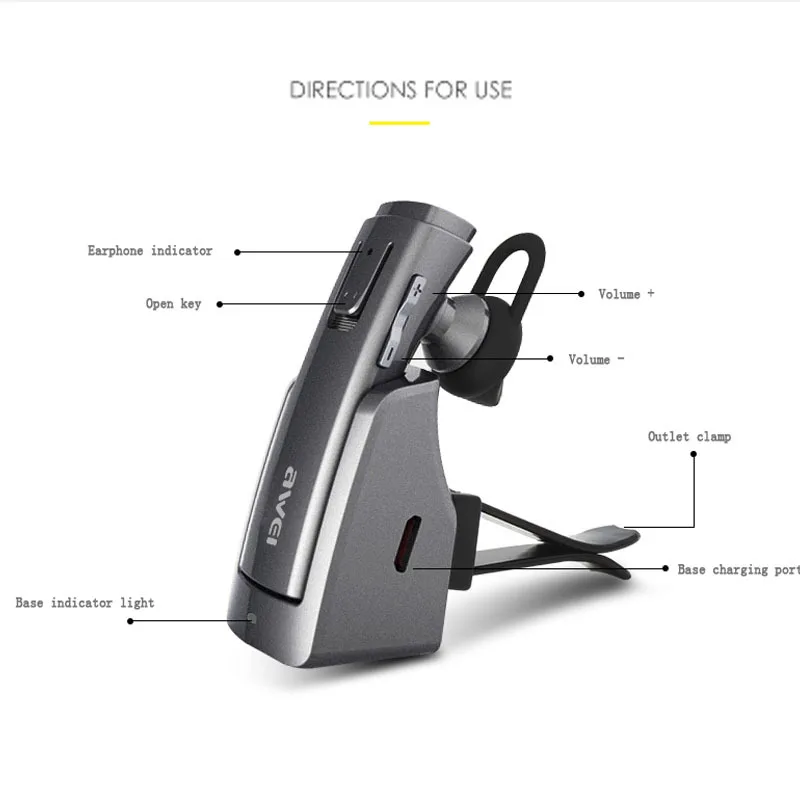 AWEI A833BL Bluetooth наушники Беспроводной стерео гарнитура Hands Free Fone де ouvido Auriculares Ecouteur
