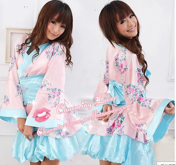 UPgraded Japanese Kimono Bath Robe Womens Sleepwear Dress Temptation