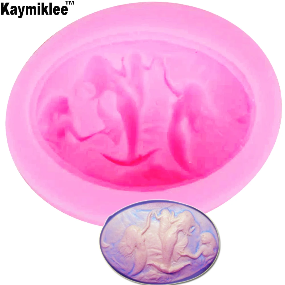 M756 Mermaid/toy Silicone Mold Fondant Mold Cake Decorating Tools