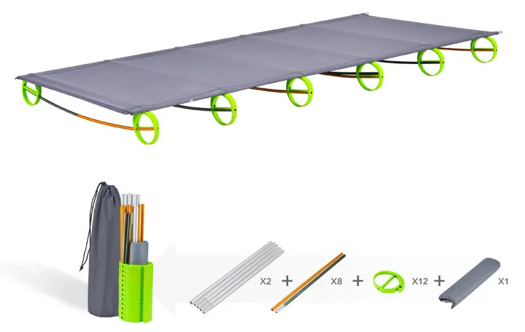 200kg Bearing Ultralight Aluminium alloy Portable Folding Camping bed nursing office lunch cot Easy Install Movable sleeping bed 200kg Bearing Ultralight Aluminium alloy Portable Folding Camping bed nursing office lunch cot Easy Install Movable sleeping bed