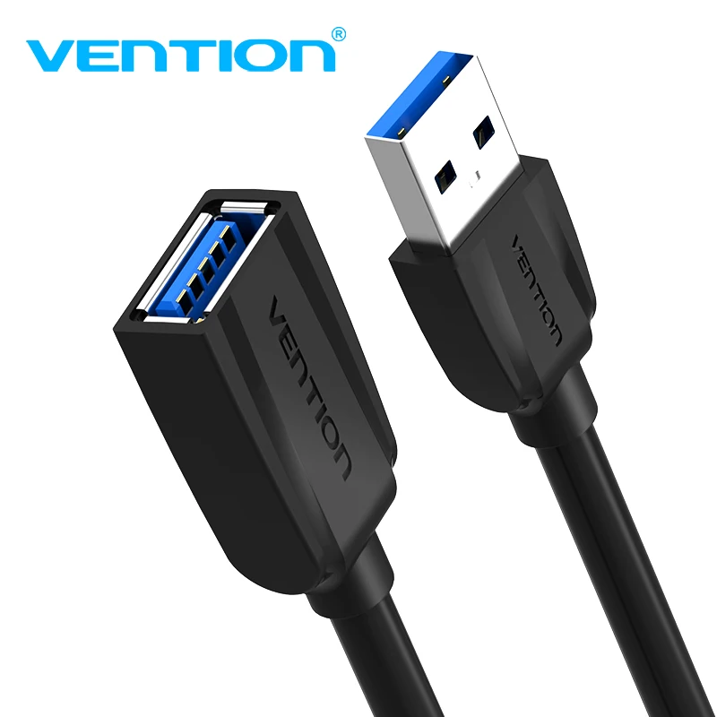 2m Black USB 3.0 Extension Cable M/F - USB 3.0 Cables, Cables