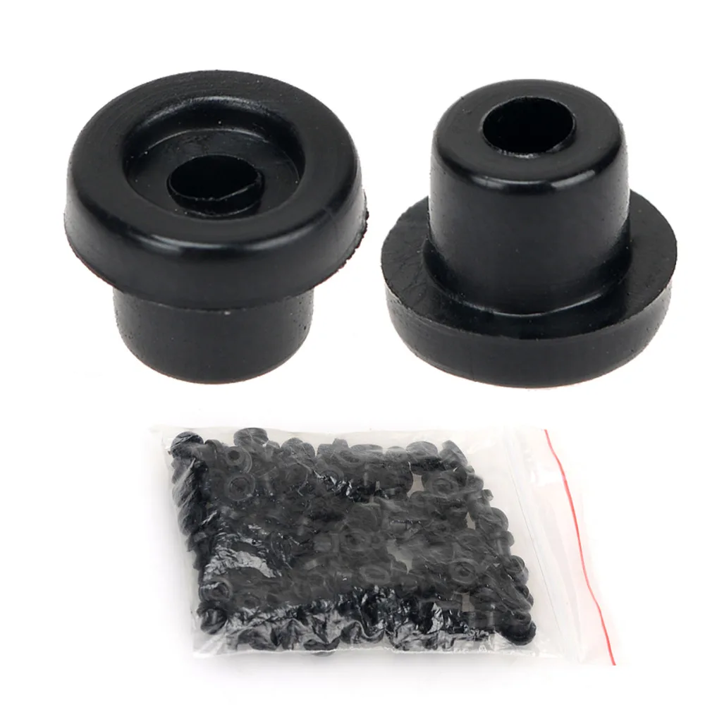 

100Pcs Black Silicone Tattoo Needle Machine Grommets Nipples T Shaped Pin Eye Pad Tattoo Accessories Supply kit Top Quality