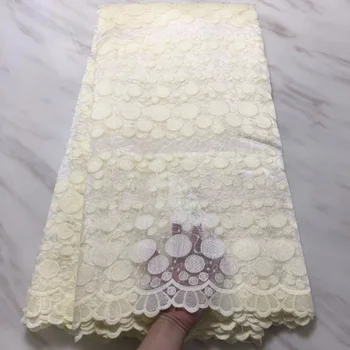 

Latest design French tulle lace fabric high quality Nigerian fabrics for wedding dress hot sale Beaded net lace fabric