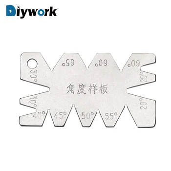 

DIYWORK Machining Threads Screw Cutting Gauge Stainless Steel Angle Arc Model Angles Measure Tool
