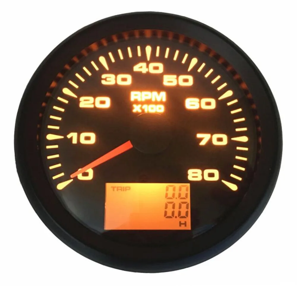 1pc New Style 0 8000RPM Tachometers Tuning 85mm Rev Counters 9 32vdc