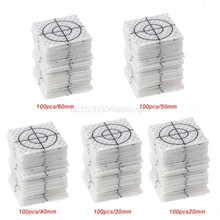 100 шт лист отражателя Светоотражающие Целевая лента тахеометра 30/40/50/60 мм J04 дропшиппинг