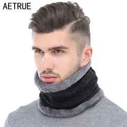 Aetrue модные зимние Для мужчин шарф кольцо зимние шарфы для Для мужчин Для женщин основы утолщенной шерсти воротник шею снуд теплый мягкий