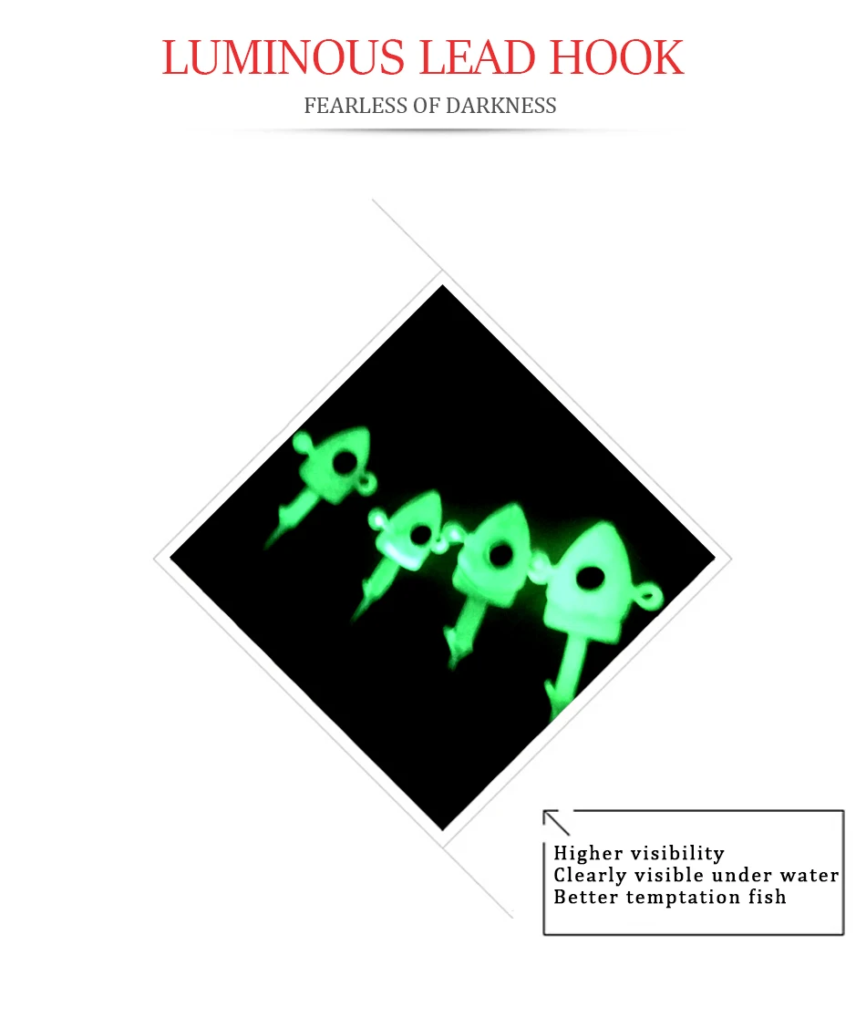 10 шт. 7 г 10 г 14 г 20 г Свинцовые джиг-головки рыболовные Крючки лосось форель бас рыболовные снасти светящиеся рыболовные Джиги карп рыболовные крючки