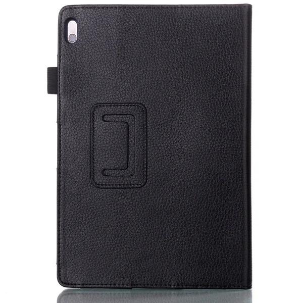 Чехол для lenovo Idea Tab A10-70 A7600 A7600-h/A7600-f, кожаный защитный чехол для планшета A7600 10,1 дюйма - Цвет: Black