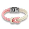 MKENDN – bracelet en cuir pour hommes et femmes, bijoux d'amitié de haute qualité, couleur Macaron, nœud, boucle en acier inoxydable, Style marin, offre spéciale ► Photo 3/6