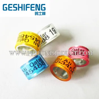 

free shipping 1500pc 8mm pigeon foot ring band for fancy pigeon homing pigeon foot band