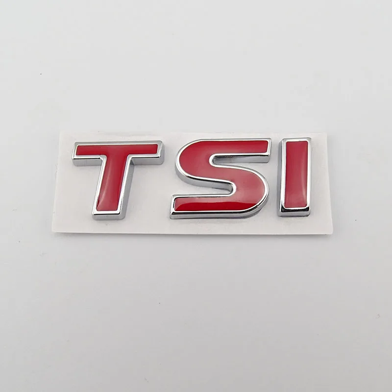 Клейкая надпись TSI эмблема Гольф MK6 наклейка задний багажник логотип для TSI Polo