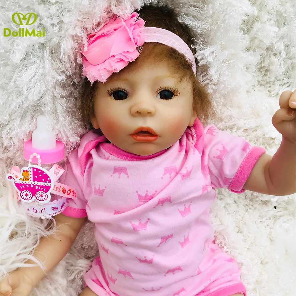 

Reborn baby girl dolls toys 47cm soft silicone baby alive newborn dolls for child xmas gift bebe boneca reborn