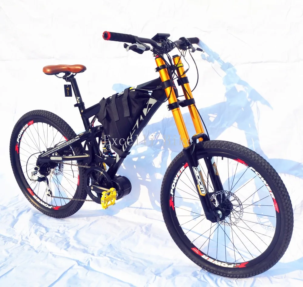 Discount Dh mountain Downhill ElE bike soft tail electric power-assisted bicycle sank mountain slope fr DH mountain bike downhill Bicycle 0