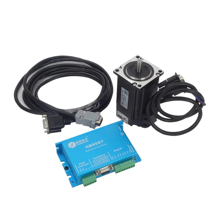 

5Sets/Lot HBS507 Professional 300W Closed Loop 3-phase Hybrid Servo Drive Kit Drive + 573HBM20-1000 Motor