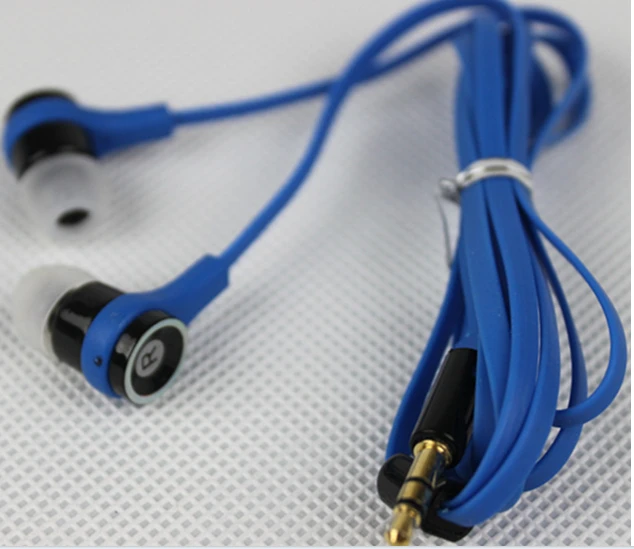 

Free shipping New 3.5mm Stereo In ear earphone earbud earphones hands free earphone for HTC iPhone Samsung five colors