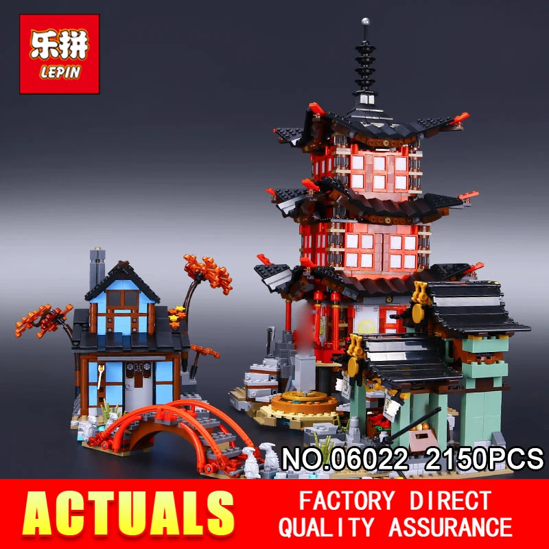 

Lepin 06022 2150Pcs Building Series The 70751 Temple of Airjitzu Set Building Blocks Bricks Toys For Kids As Birthday Gifts