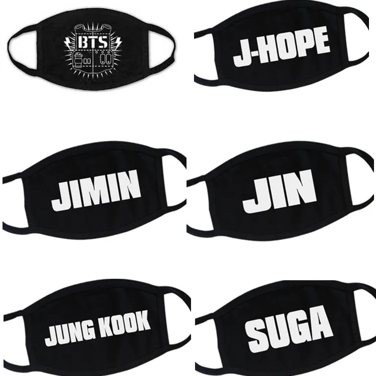 BTS youth with bulletproof mood with masks dust mask around the support of men and women
