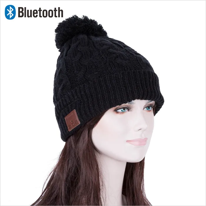 Bluetooth Beanie стерео наушники беспроводные Handsfree Skullies вязаная шапка зима спортивные головные уборы моющиеся кепки наушники Музыка Аудио