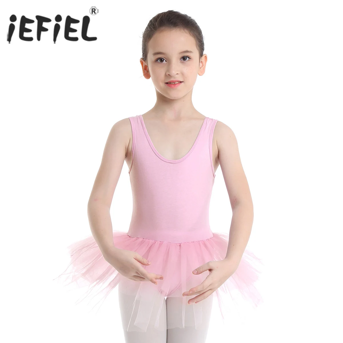 iEFiEL Ballerina Dance Class Dress Cotton Tiered Mesh Ballet Gymnastics Leotard for Kids Costume Dress|Ballet| - AliExpress