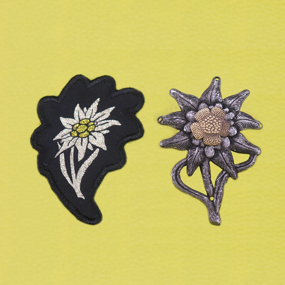 Edelweiss Patch Badge Brooches AliExpress