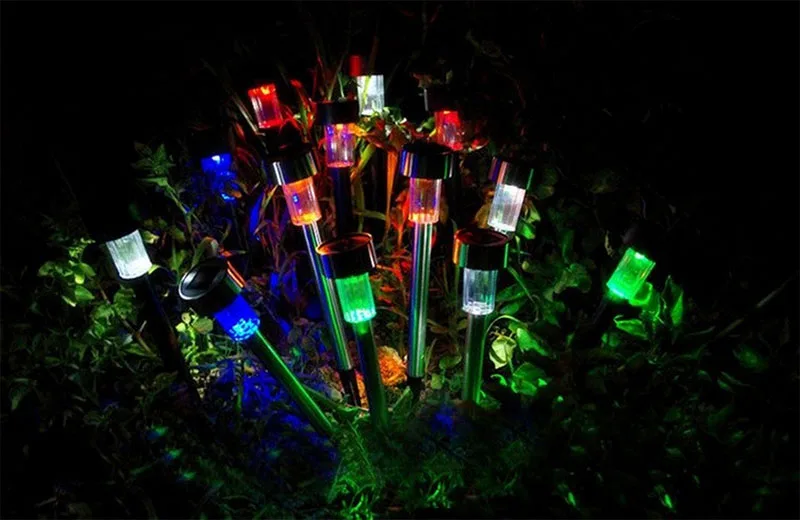 rgb solar lights for garden decoration